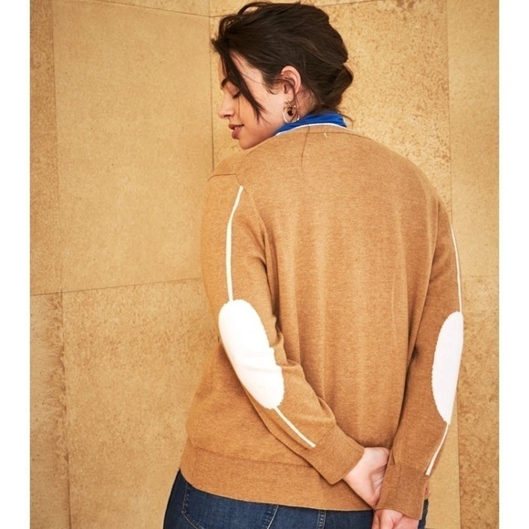 𝅺COURT & Rowe Victoria Tan Cardigan Sweater Size Small - Picture 3 of 9